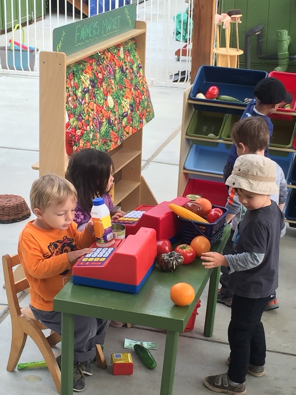 children farmer market